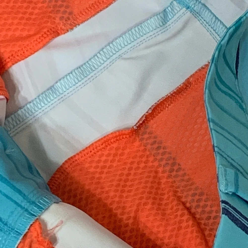 NWT Adidas Girls Junior Golf Short small and medium Turquoise with Blue Stripes